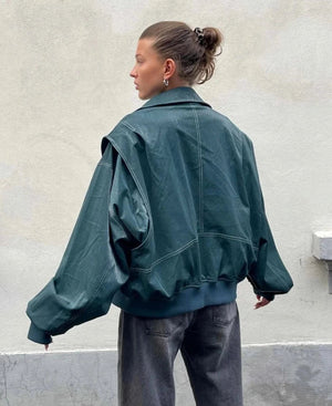 Anne | Oversized Leren Jack