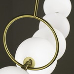 Opulente Postmoderne Trappenkroonluchter met Lange Hanglampen