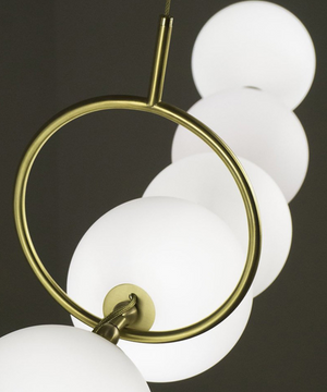 Opulente Postmoderne Trappenkroonluchter met Lange Hanglampen