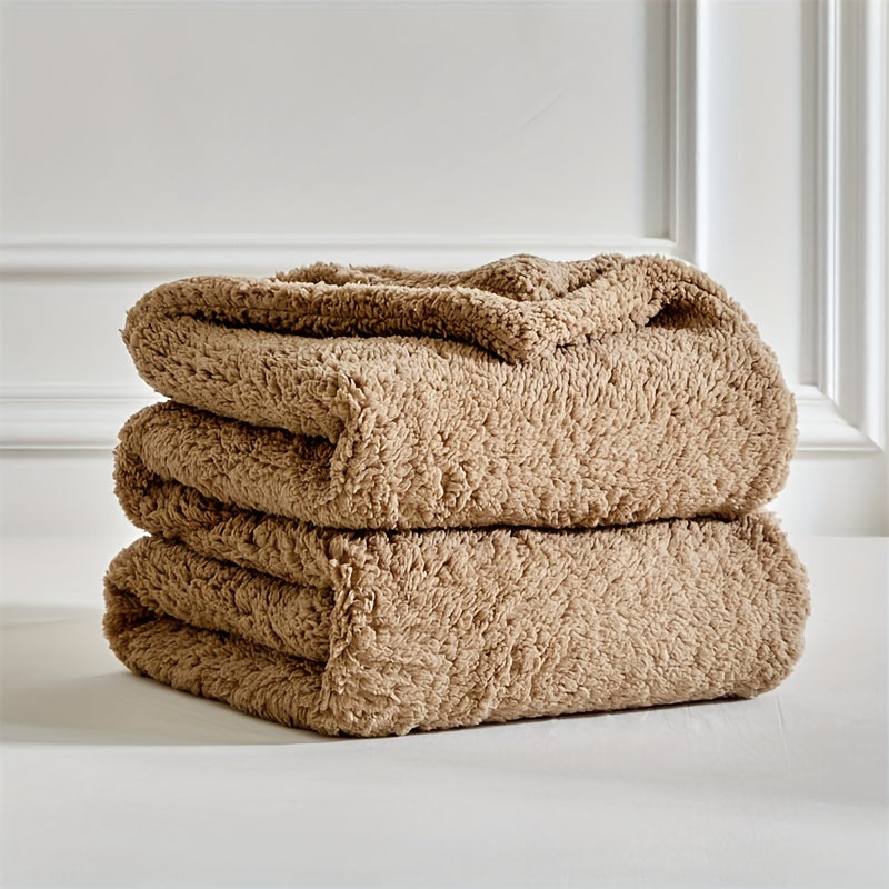 Ultra-Zachte Sherpa Fleece Deken - Warm & Knus voor Bank en Bed, Reversible & Machinewasbaar