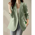 MODA Casual revers, solide werkoutfit dames blazer