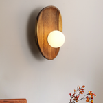 Natuurlijke Houten Wandlamp