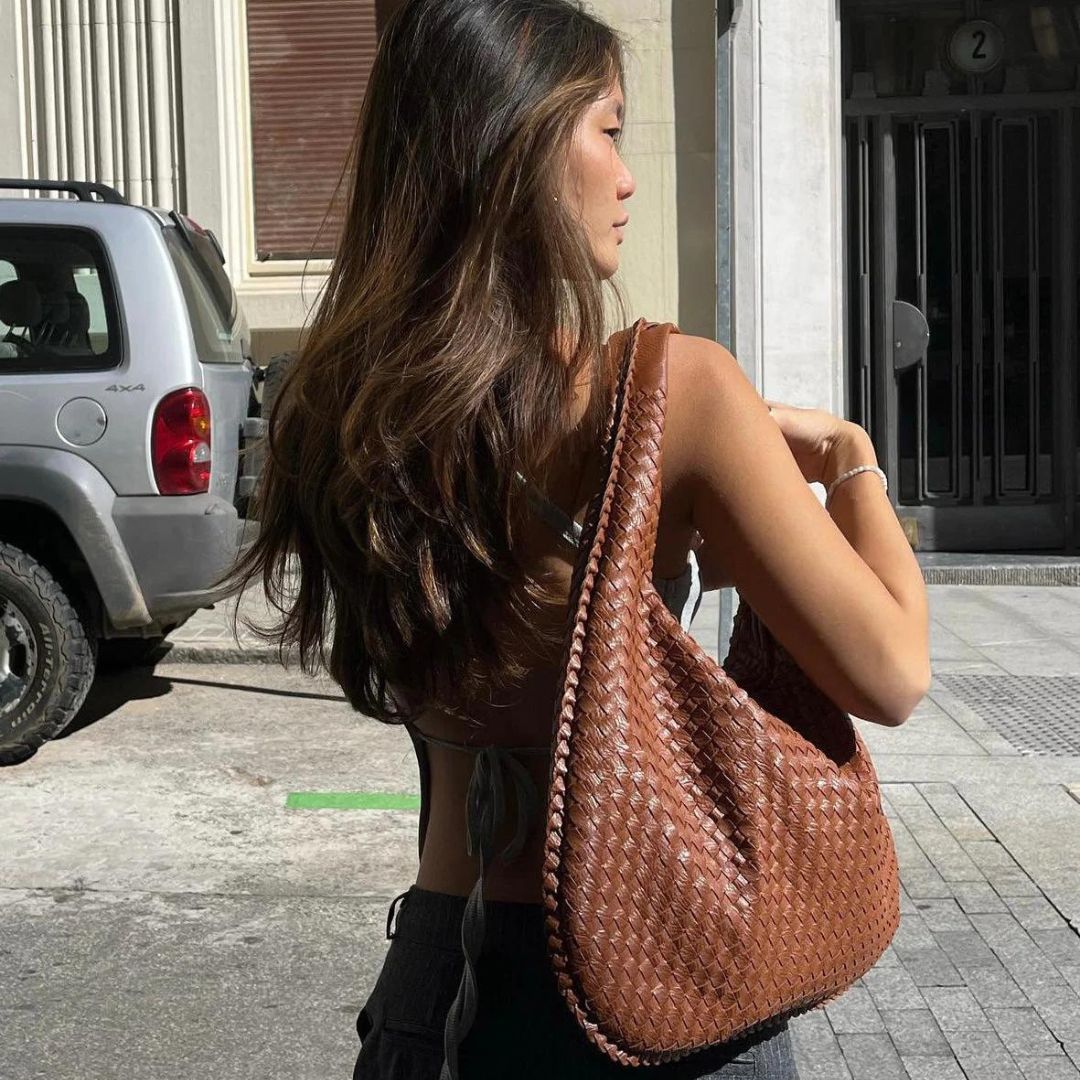 Stijlvolle Chic Amore Vegan Leer Hobo Tas