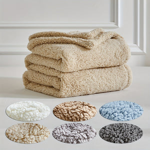 Ultra-Zachte Sherpa Fleece Deken - Warm & Knus voor Bank en Bed, Reversible & Machinewasbaar