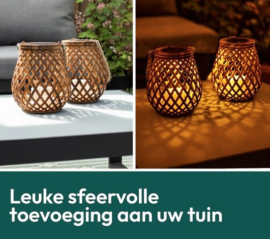 Luxe Solar LED Lantaarn Op Zonne-Energie