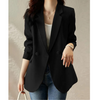 MODA Casual revers, solide werkoutfit dames blazer