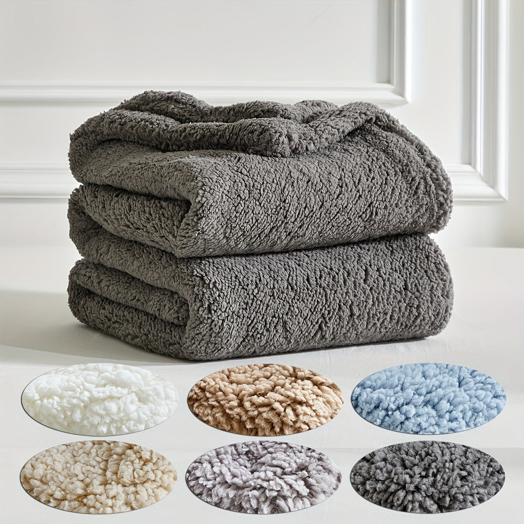 Ultra-Zachte Sherpa Fleece Deken - Warm & Knus voor Bank en Bed, Reversible & Machinewasbaar