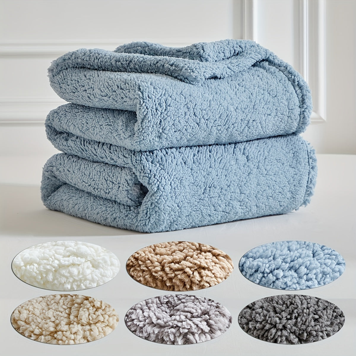 Ultra-Zachte Sherpa Fleece Deken - Warm & Knus voor Bank en Bed, Reversible & Machinewasbaar