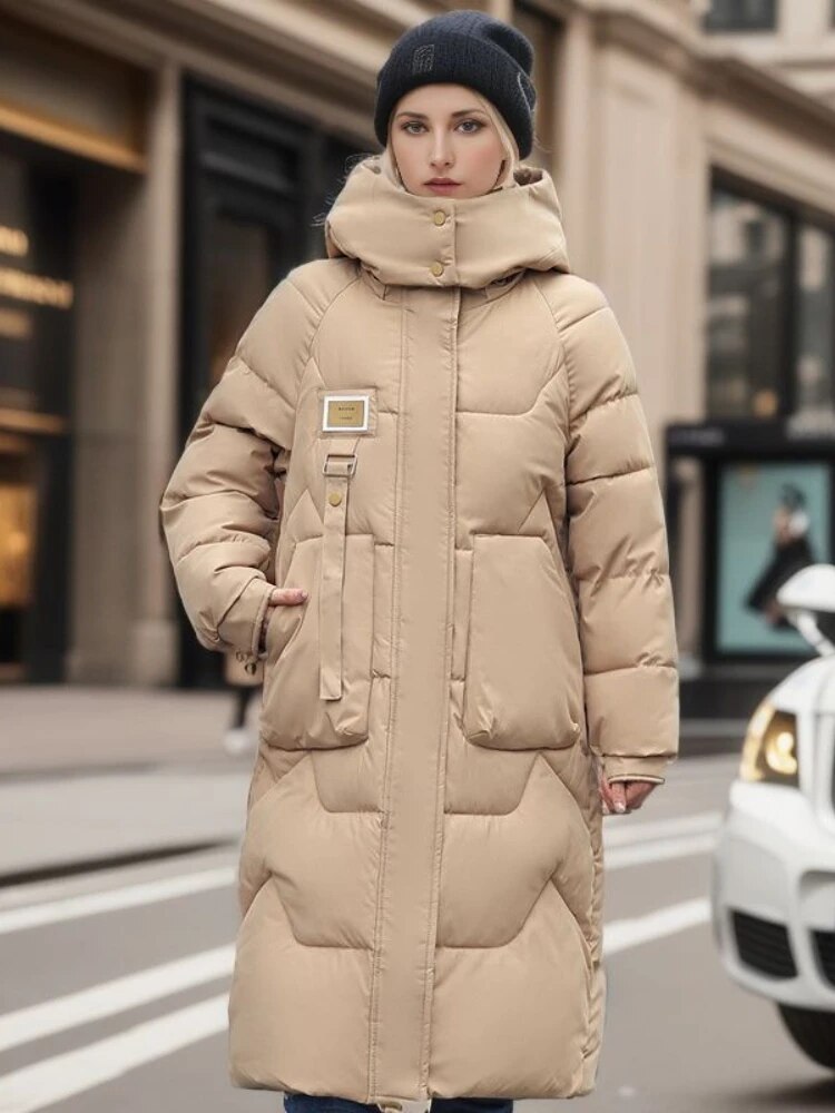 Anastasia | Stijlvolle Lange Puffer jas