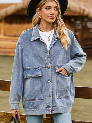 Denim Jacket Met Zakken