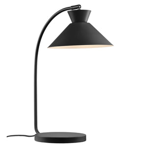 EleganceBow Lamp - Luxe Zwarte Bureaulamp - Gebogen Tafellamp - Stijlvol en Modern