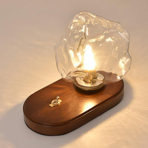 CrystalChill Tafellamp - Ice Stone Glaslamp met Luxe Uistraling