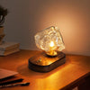 CrystalChill Tafellamp - Ice Stone Glaslamp met Luxe Uistraling