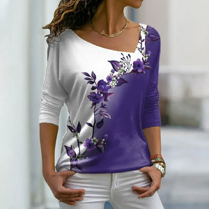 Sabina | T-Shirt met bloemenprint