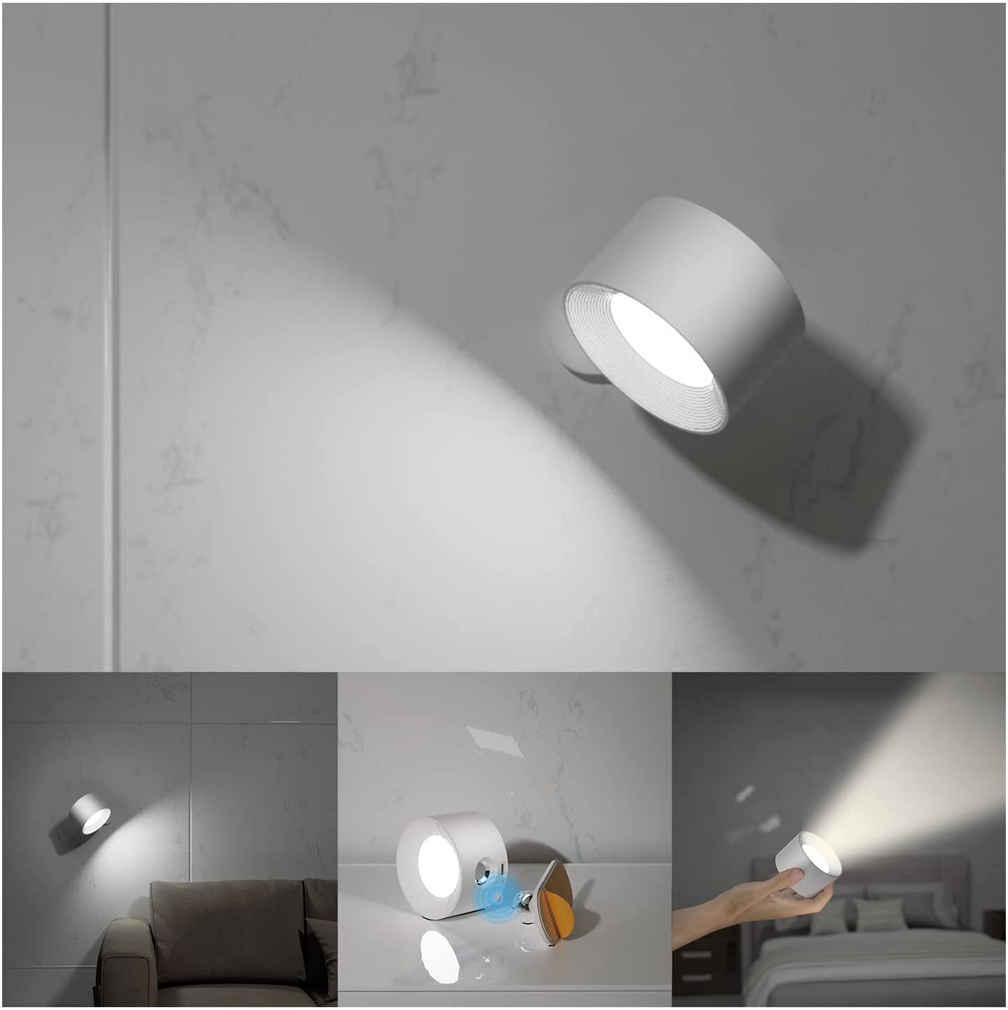 Mortune | draadloze LED-wandlamp