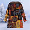 Andella | Fleece winterjas met bloemenprint