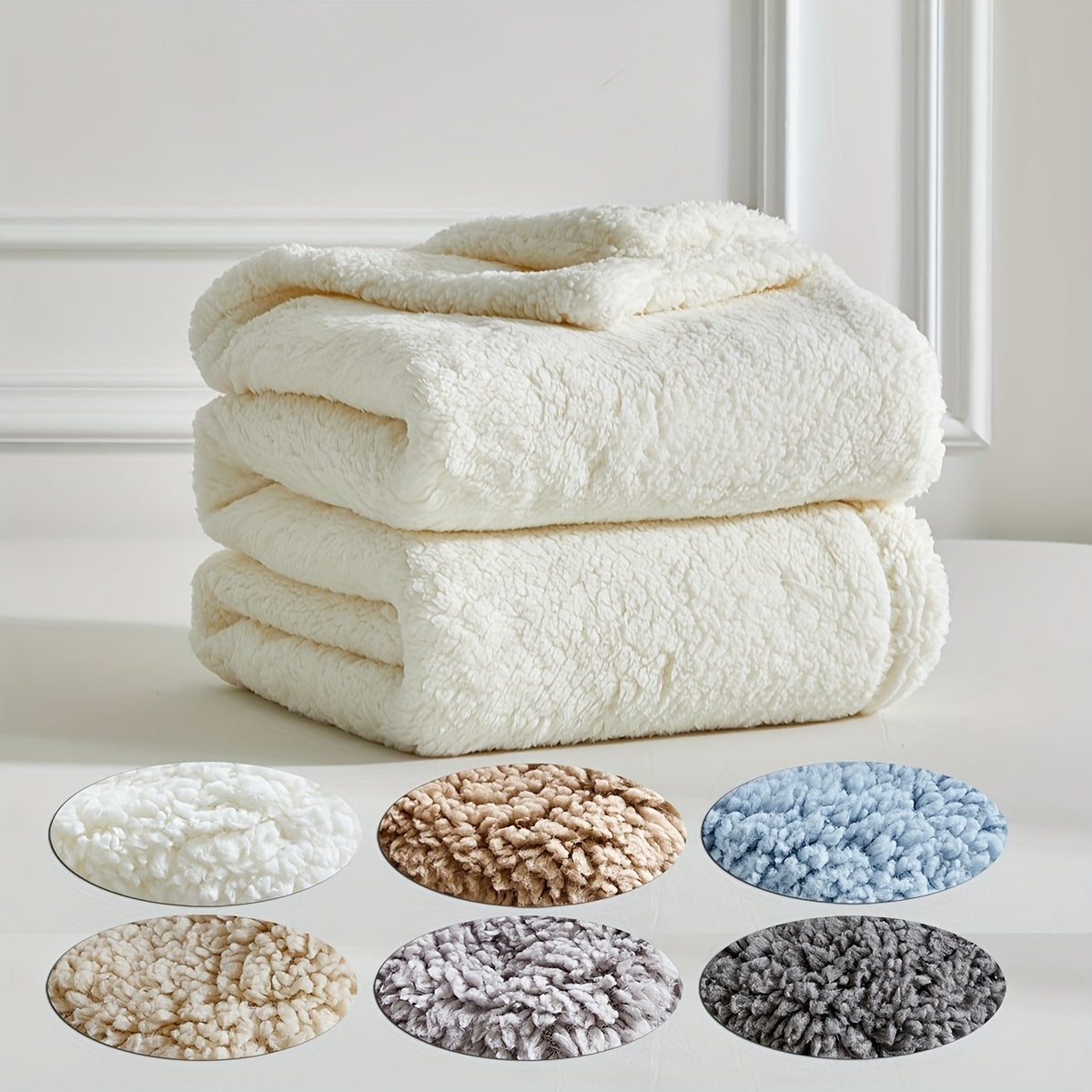 Ultra-Zachte Sherpa Fleece Deken - Warm & Knus voor Bank en Bed, Reversible & Machinewasbaar