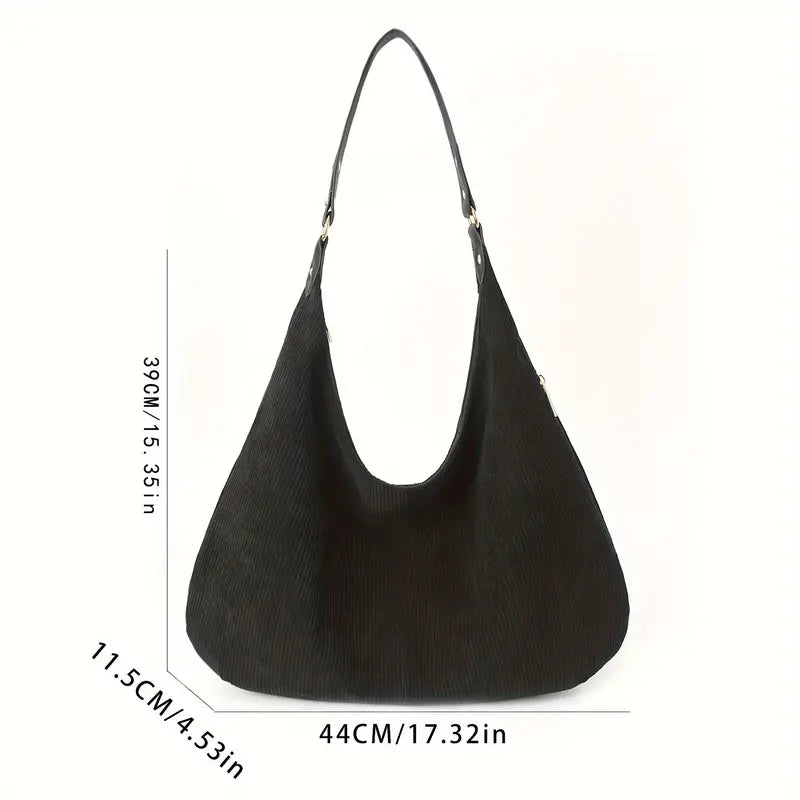 Stijlvolle Kaia™ Corduroy Hobo Tas