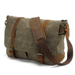 Stylische canvas laptop tas in messenger stijl | CHICAGO