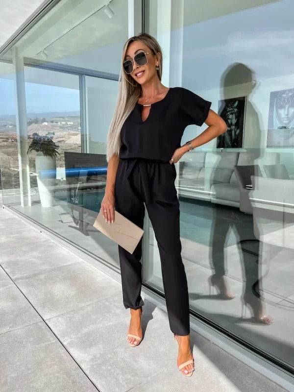 BELLA | Jumpsuit Met V-Hals