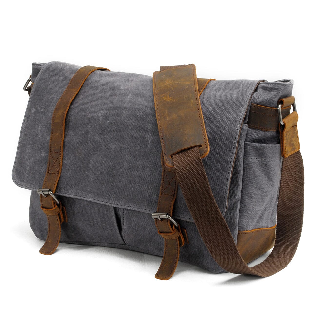 Stylische canvas laptop tas in messenger stijl | CHICAGO