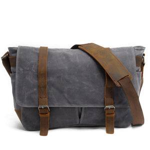 Stylische canvas laptop tas in messenger stijl | CHICAGO