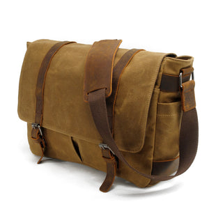 Stylische canvas laptop tas in messenger stijl | CHICAGO