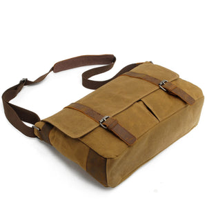 Stylische canvas laptop tas in messenger stijl | CHICAGO