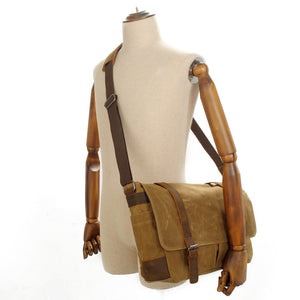 Stylische canvas laptop tas in messenger stijl | CHICAGO